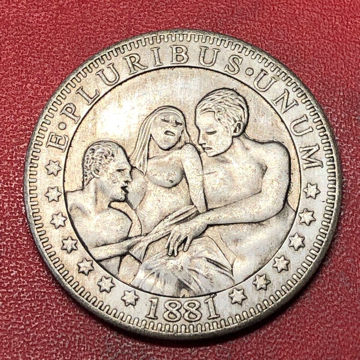 1881年 モルガン ダラー 銀貨 1ドル シルバー モルガン ヘッド