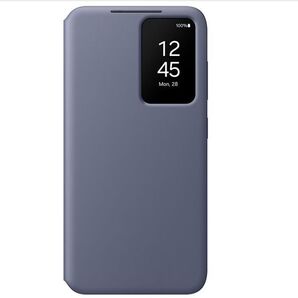 ◆ Galaxy S24 Smart View Wallet Case カバー【海外版純正】スマートビュー ウォレット ケース バイオレット Samsung ロゴ【並行輸入品】