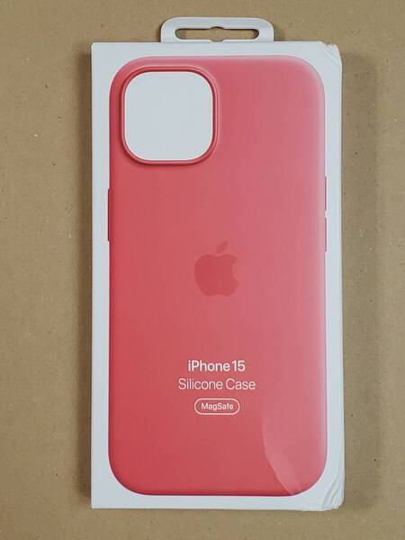 【開封品】 Apple 純正品◆iPhone 15 Silicone Case with MagSafe - Pink シリコーンケース -ピンク アップル【並行輸入品】