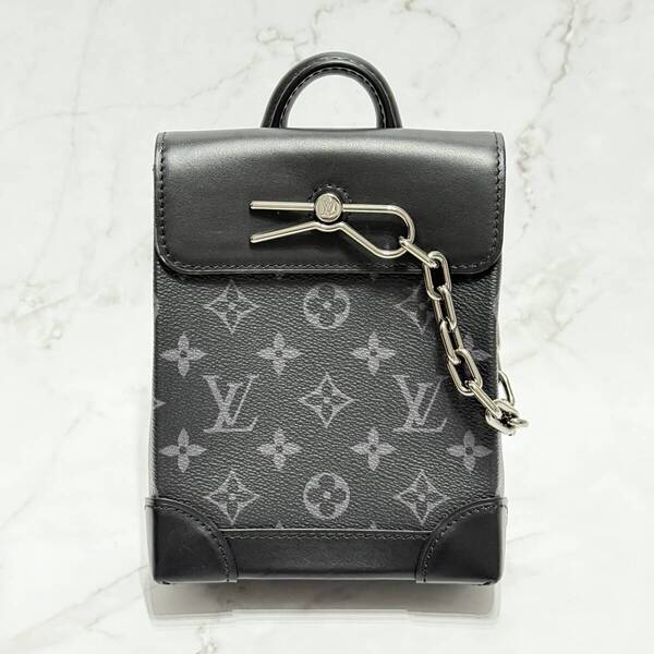 【極美品】LOUIS VUITTON ルイヴィトン【M82774】ナノ スチーマー ショルダーバッグ モノグラム エクリプス