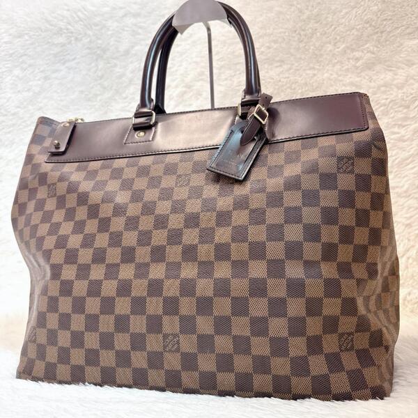 ルイヴィトン LOUIS VUITTON ダミエ トートバッグ グリニッジPM N41165 ボストンバッグ エベヌ
