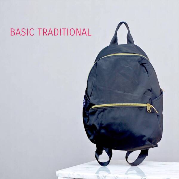 ベーシックトラディショナル BASIC TRADITIONAL リュックサック ブラック / アウトドア レディース 黒 バックパック デイパック