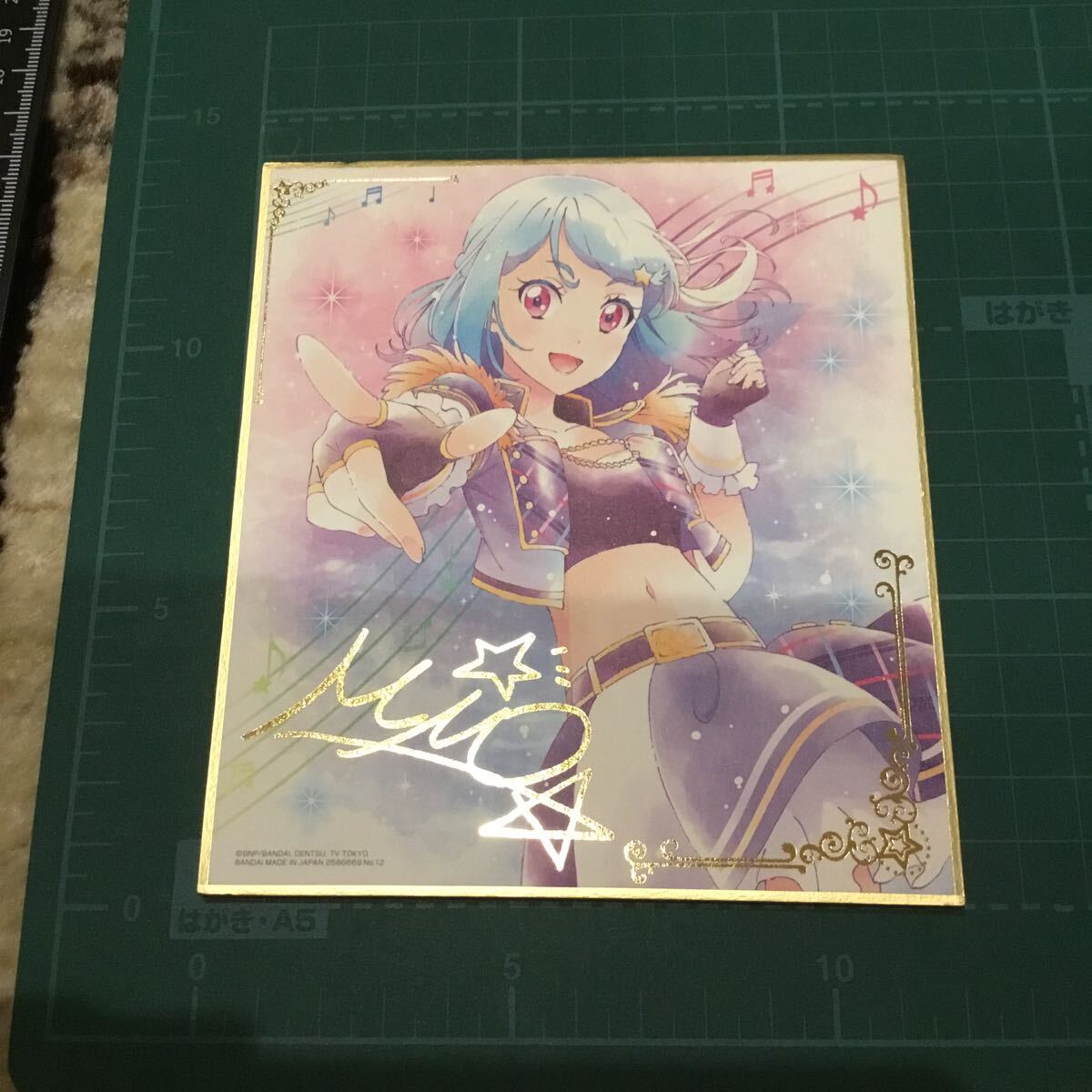 12.湊みお 「オールアイカツ!色紙ART」★金箔押し