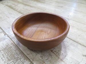 【ほぼ未使用/長期保管品】 撮影スタジオで倉庫保管されていた 天然木 ボウル 検索用⇒ ウッドボウル/木製ボウル/サラダボウル/F0615