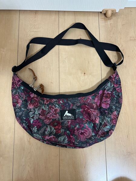 GREGORY ラフィンバッグ royal tapestry グレゴリー ラフィン バッグ 花柄 タペストリー バナナ ショルダーバッグ 旧タグ サコッシュ
