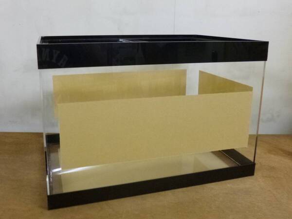 送料無料★新品 アクリル水槽 45X30X30cm(黒帯)