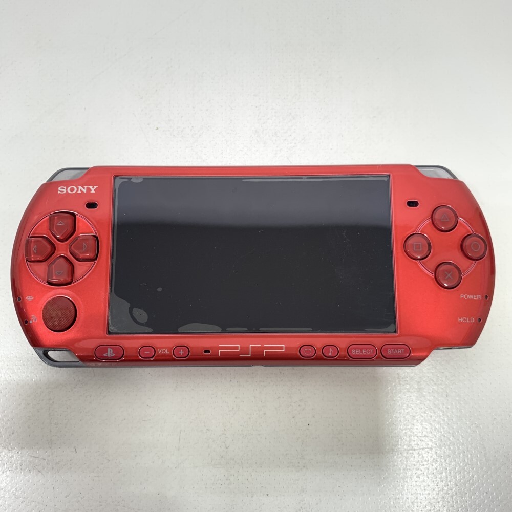 07w50489 ☆1円~ PSP 3000 PlayStationPortable ラディアント レッド