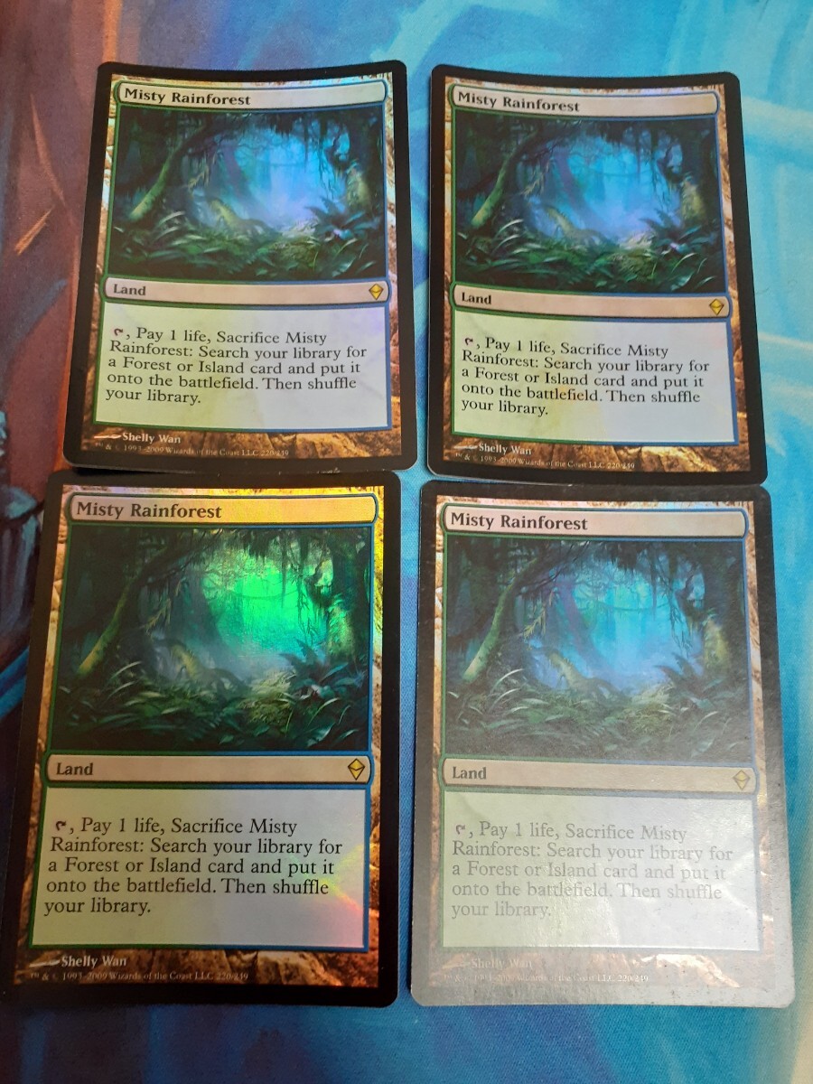 MTG NH2 霧深い雨林 3枚セット Yahoo!オークション -「霧深い雨林 foil」の落札相場・落札価格
