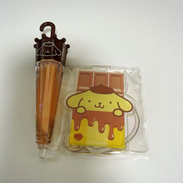 送料無料!サンリオ パラソルチョコリップグロス ポムポムプリン アクリルスタンド