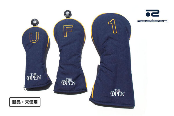 送料無料★新品|未使用|ロサーセン|Rosasen|ヘッドカバー3点セット|1W・FW・UT用|THE OPENコラボ