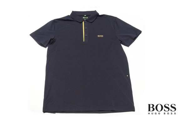 送料無料★【中古】ヒューゴ ボス|HUGO BOSS|半袖ポロシャツ|Slim Fit| L