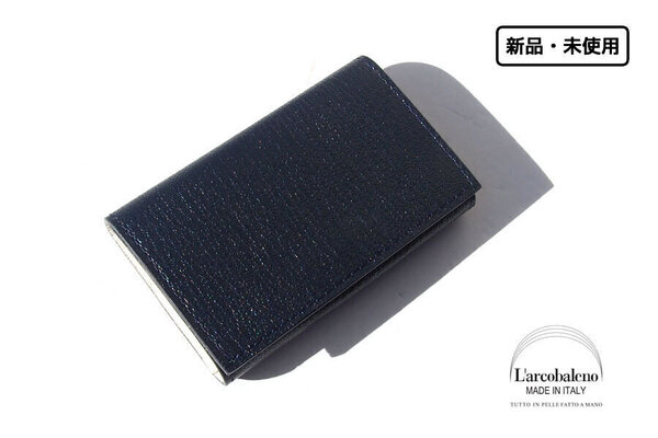 【6月末限定セール】送料無料★新品|未使用|ラルコバレーノ|L'arcobaleno|キーケース|NAVY*WHITE