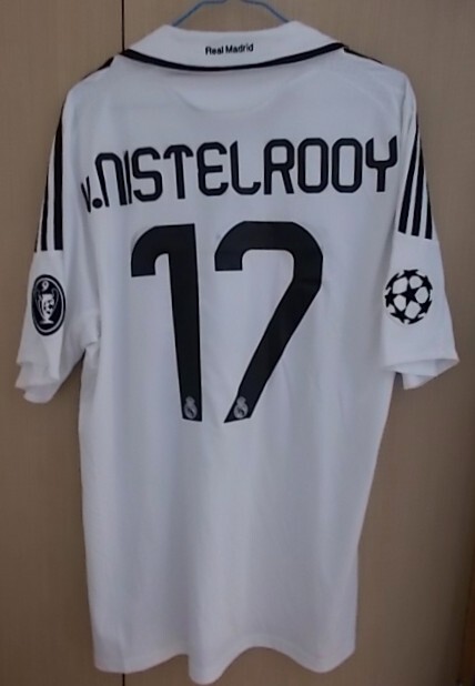 レアル・マドリード ゲームシャツ ユニフォーム ファン・ニステルローイ 選手支給 レアルマドリード 2008-09 ファンニステルローイ