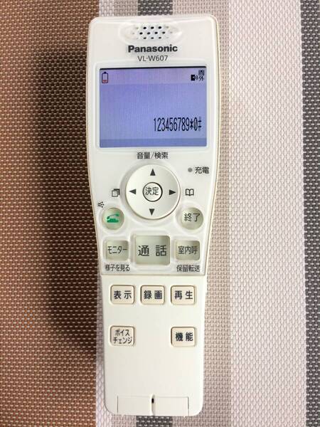 送料無料★Panasonic★パナソニック★ドアホン ワイヤレスモニター 子機★VL-W607★中古★充電器なし本体のみ★動作品★返金保証あり★