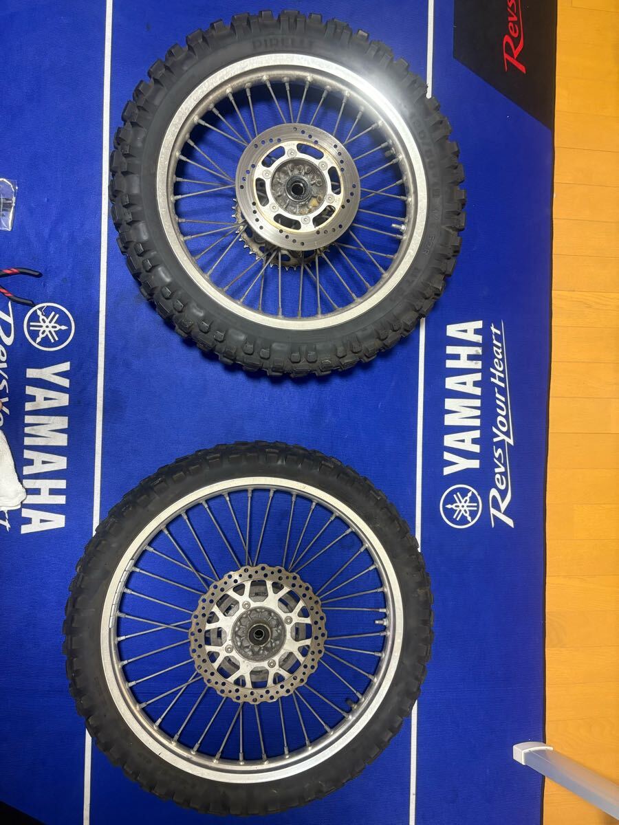 ネット限定】 KLX250オフロードホイール前後セット 福岡市南区発