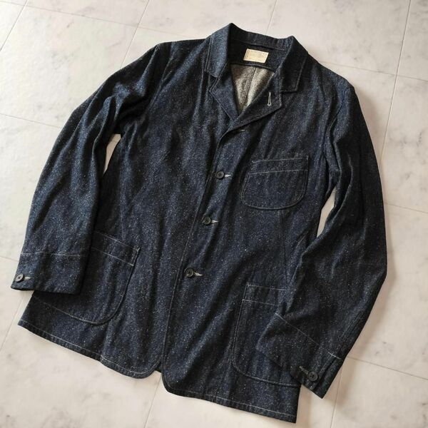 OLD JOE インディゴサックジャケット シルクネップデニム 38 M オールドジョー INDIGO SACK JACKET SILK NEP DENIM テーラードジャケット