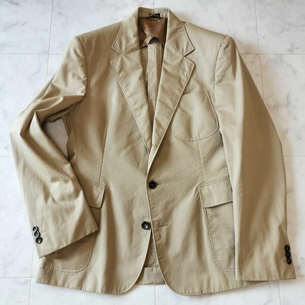 イタリア製 RRL スポーツコート 段返り3Bテーラードジャケット ベージュ L Double RL ダブルアールエル ラルフローレン メンズ Sports coat