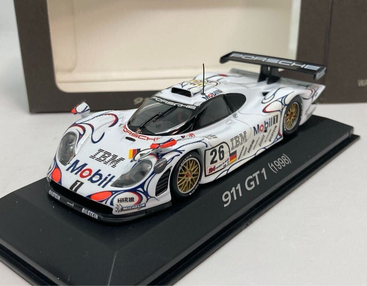 中古品 希少!1/43 ポルシェ純正 ミニチャンプス ポルシェ911 GT1 Yahoo!オークション -「43 911 gt1」(ミニチャンプス) (自動車