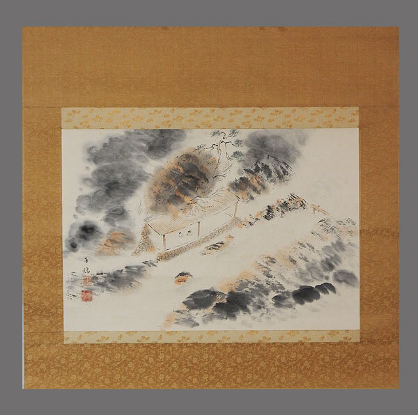 ■巧芸掛軸■ 平福百穂『刈草』 箱付 絹本 日本画【師:川端玉章】 Yahoo!オークション -「掛軸 肉筆 平福百穂」の落札相場・落札価格