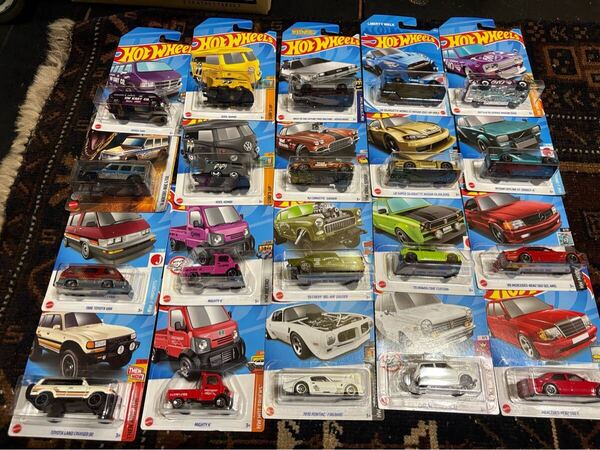 送料込 20台セット hotwheels ホットウィール 国内版 海外 ショートカード matchbox マッチボックス 被り無し 謎車無し ミニカー