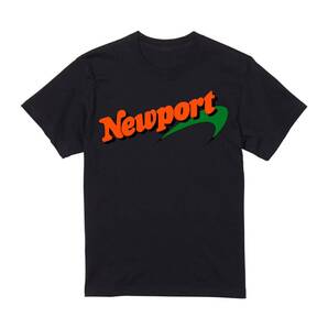 送料込み Newport ニューポート 野村訓市着用Tシャツ 黒Mサイズ 半袖 カジュアル プリント ロゴ