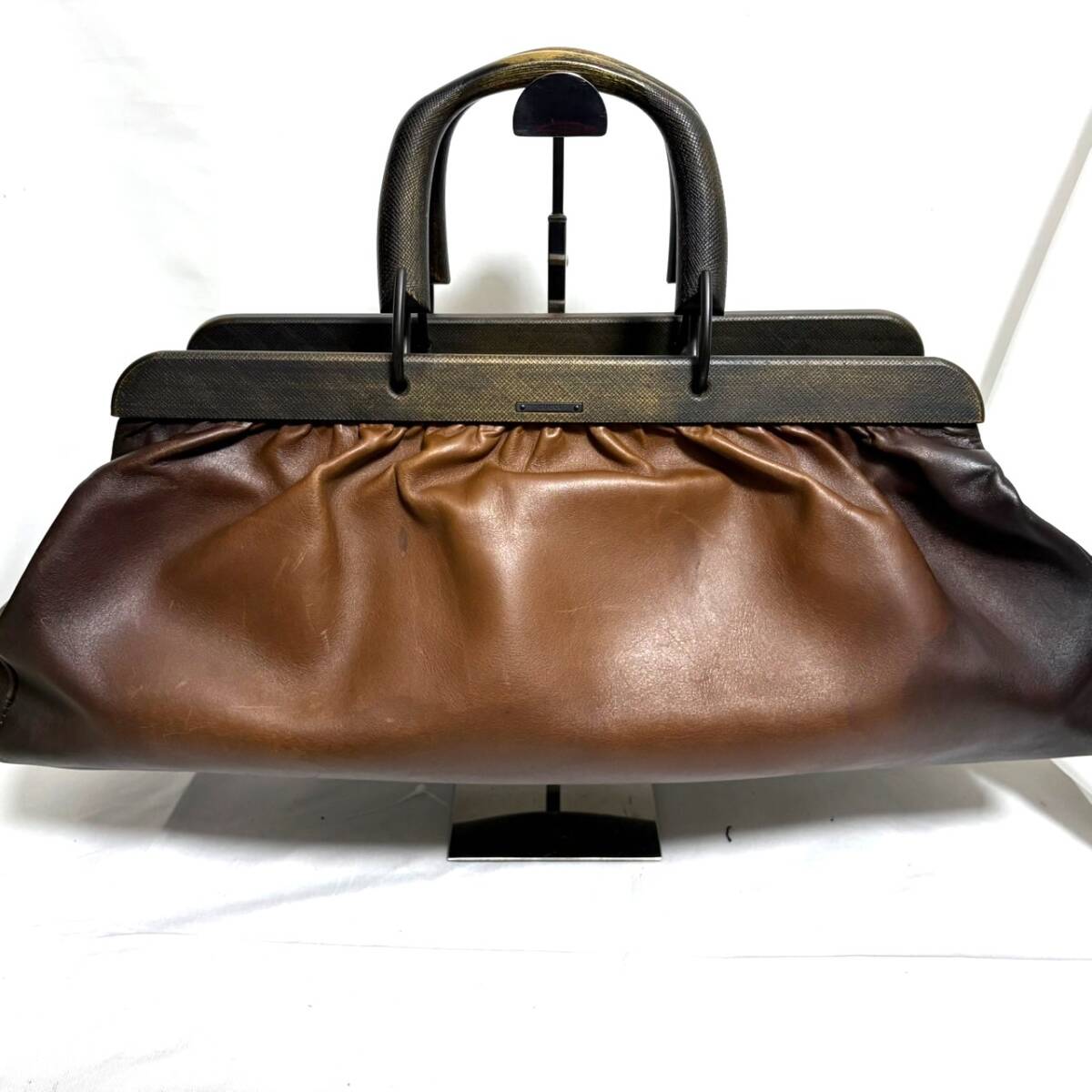 【美品】GUCCI グッチ バンブー トムフォード期 レザー ハンドバッグ ロゴ Yahoo!オークション -「トム・フォード」(かばん、バッグ