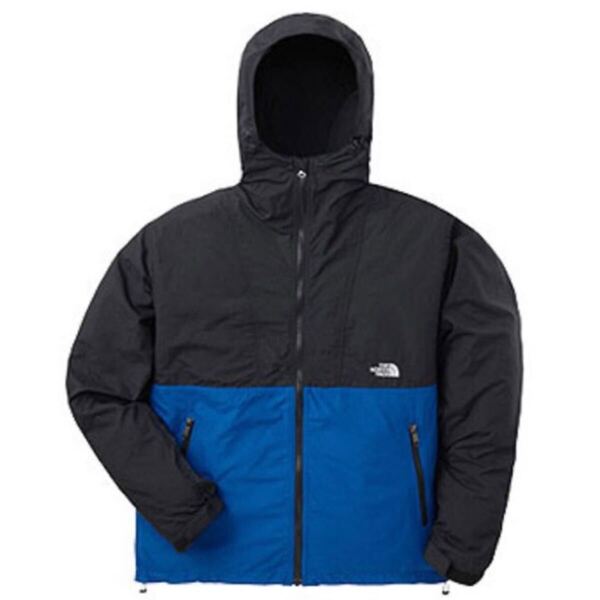 THE NORTH FACE ザ・ノース・フェイス ナイロンジャケット M ブラック × ブルー COMPACT JACKET Men’s NP16970