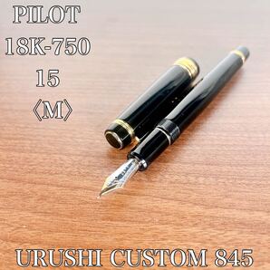 PILOT パイロット CUSTOM 845カスタム 845 漆 Urushi 万年筆 カートリッジ式 ペン先 18K 750 筆記具 文具 M
