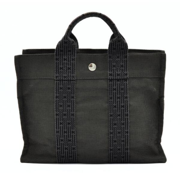HERMES エルメス 美品 エールライン PM グレー ハンドバッグ カデナ付