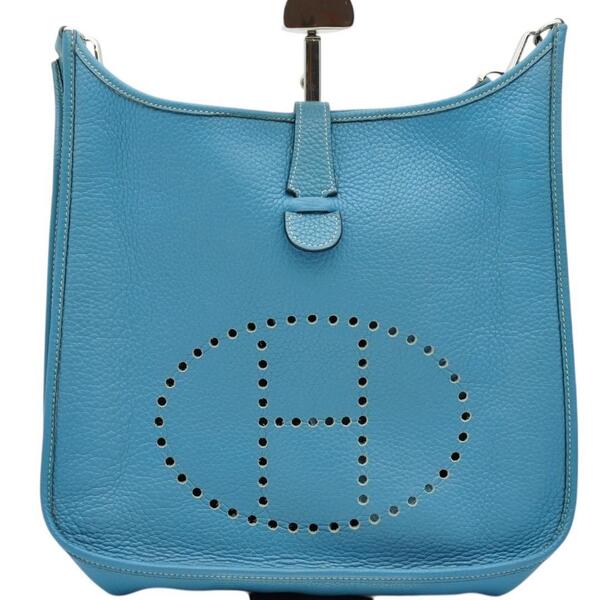 HERMES エルメス 美品 エヴリン 2 GM ブルージーン □H刻印 ショルダーバッグ