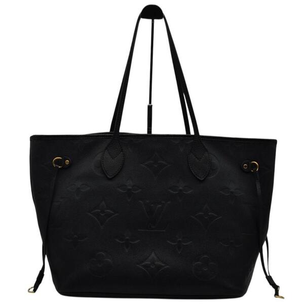 Louis Vuitton ルイヴィトン 美品 モノグラム アンプラント ネヴァーフルMM 黒 トートバッグ