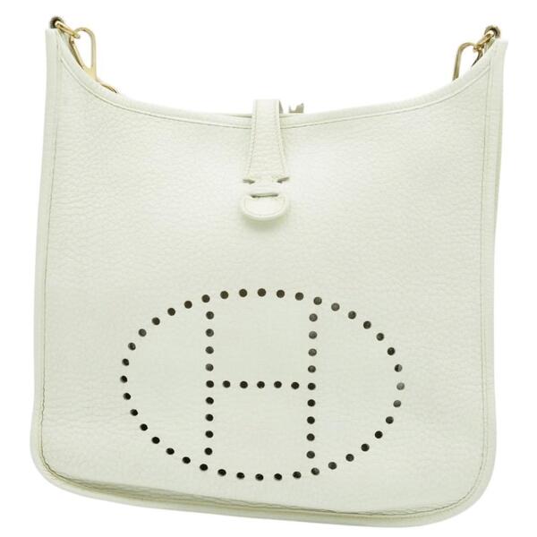 HERMES エルメス 美品 エヴリン 1 PM □I刻印 ホワイト ショルダーバッグ