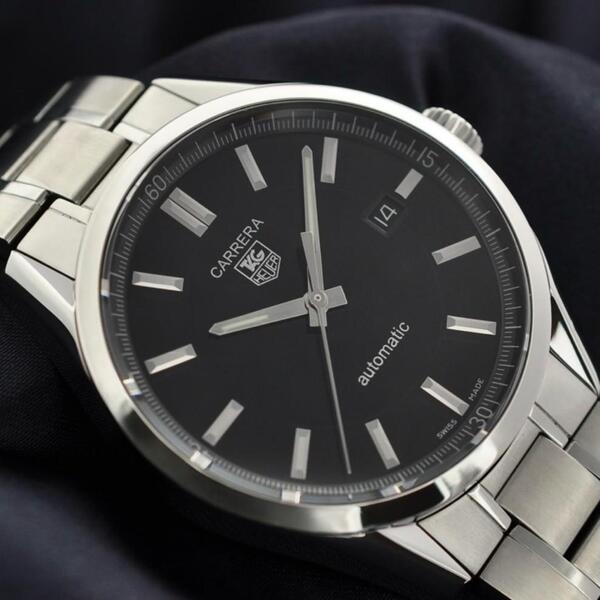 TAG HEUER タグホイヤー 磨き済 カレラ キャリバー 5 自動巻き メンズ