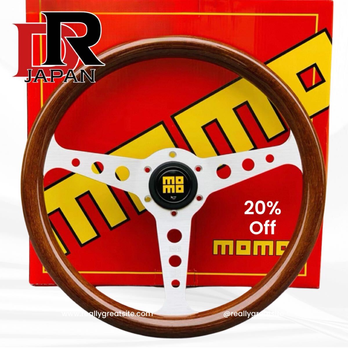 セール車・バイク・自転車 - MOMO indy ウッドステアリング
