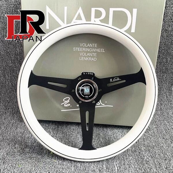 NARDI ナルディクラシックポリッシュステアリング 車ハンドル 14インチ