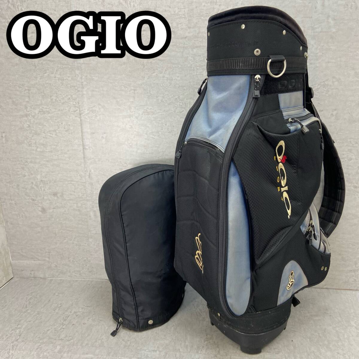 【良品】オジオ RECOIL スタンド式 キャディバッグ グリーン×ブラック 良品】オジオ RECOIL スタンド式 キャディバッグ グリーン