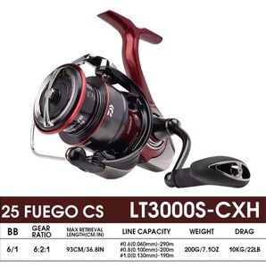 新品未使用 海外モデル フルベアリング 2025 DAIWA FUEGO CS LT 3000S-CXH ダイワ 国内発送 カルディア フリームス レガリス レブロス