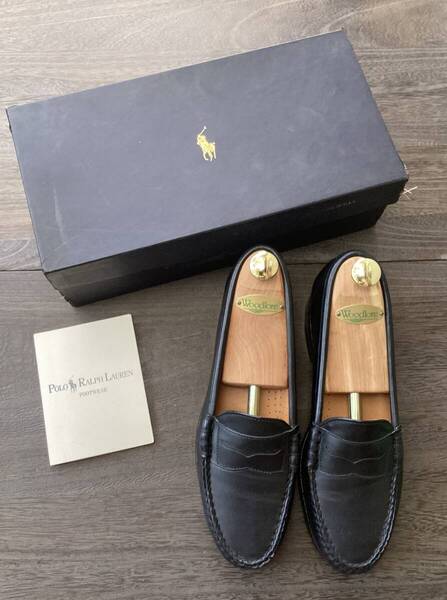 美品 G.H.BASS製 POLO RALPH LAUREN ラルフローレン ビーフロールローファー USA製 8D アメリカ製 8 UK7.5