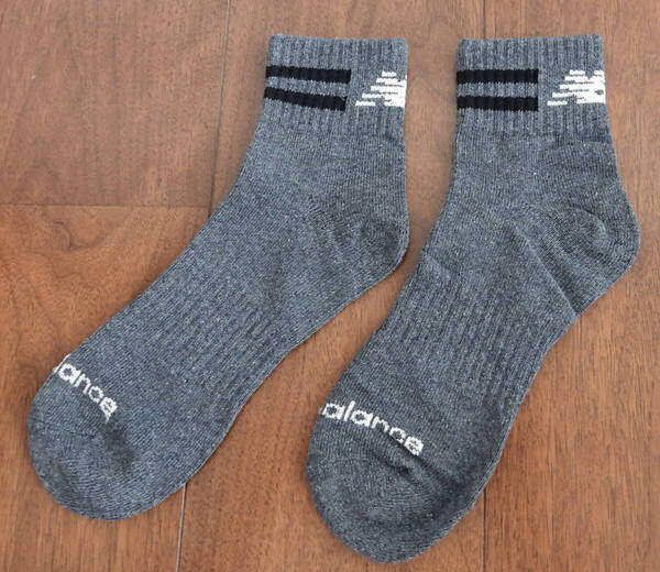 ニューバランス New Balance ショートソックス メンズ 25-27cm グレー【新品未使用】