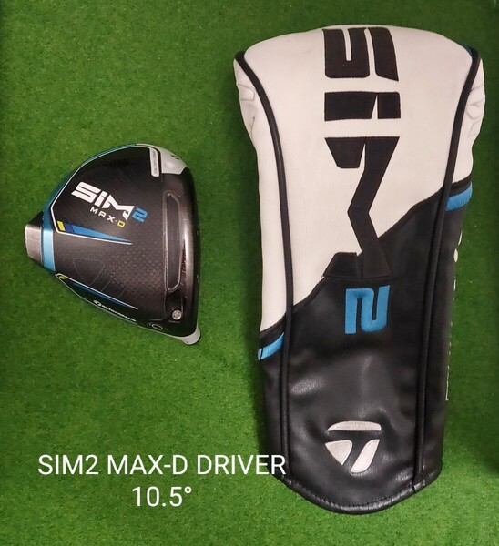 TaylorMade SIM2 MAX-D ドライバー ヘッド 10.5°+ヘッドカバー 日本仕様 テーラーメイド シム2 マックス ヘッドのみ 送料無料