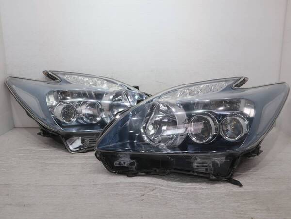 キレイ 破損なし 【コーティング済】 車検◯ LED KOITO 47-30 管理BR55-2 プリウス 30系 ZVW30 ヘッドライト 左右