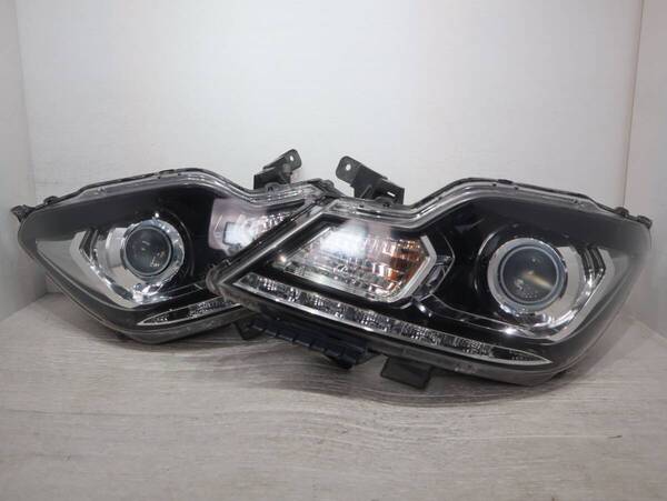 キレイ 破損なし HID 【コーティング済】 キセノン 100-59273 迅速発送 管理BR57-10 ソリオ バンディット MA15S ヘッドライト 左右