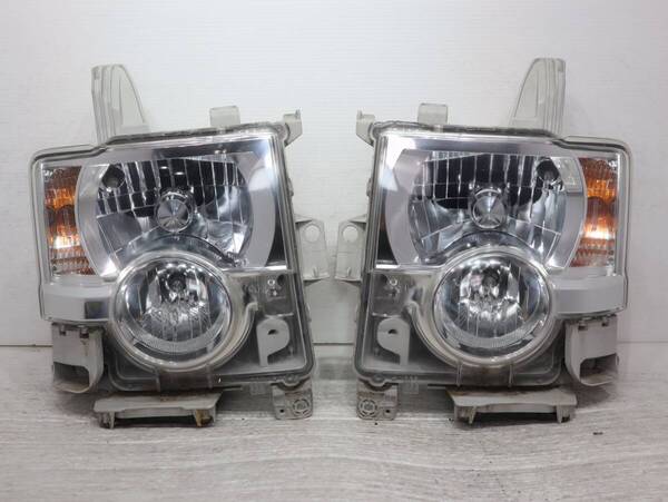 キレイ 破損なし HID 後期 【コーティング済】 車検〇 KOITO 100-51099 BR60-11 ムーブコンテ カスタム L575S L585S ヘッドライト 左右