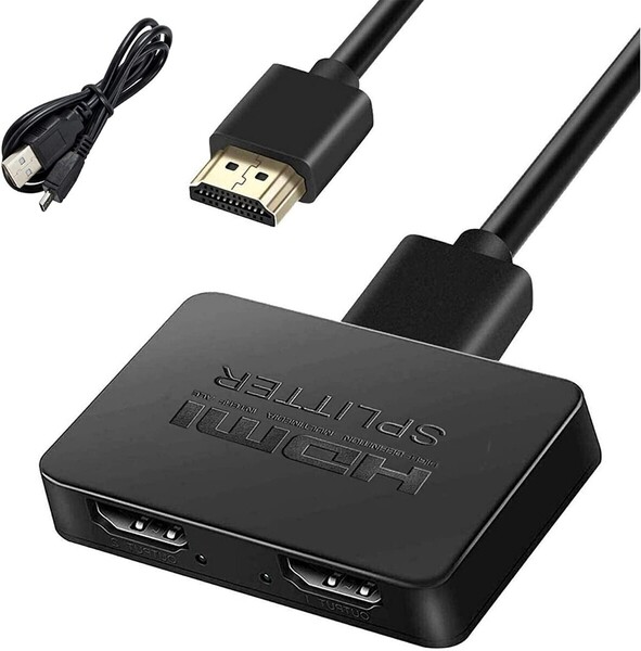HDMI 4K HDMI分配器 HDMIスプリッター 3D フルHD 1080P 1入力2出力 1入力