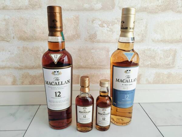 ☆ マッカラン ファインオーク12年350ml マッカラン12年350ml ミニボトル12年 50ml 4点セット