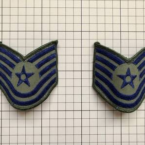 米軍 実物 USAF 階級章 セット Staff Sergeant パッチ ワッペン 部隊章 徽章 U.S.A.F. AIR FORCE アメリカ空軍