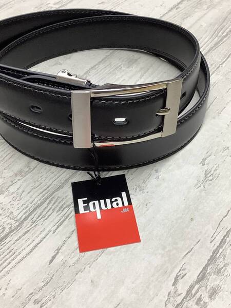 新品未使用 equal ジュンココシノ 牛革使用 30mm 牛革 ピンバックル ベルト ウエスト95cmサイズまで
