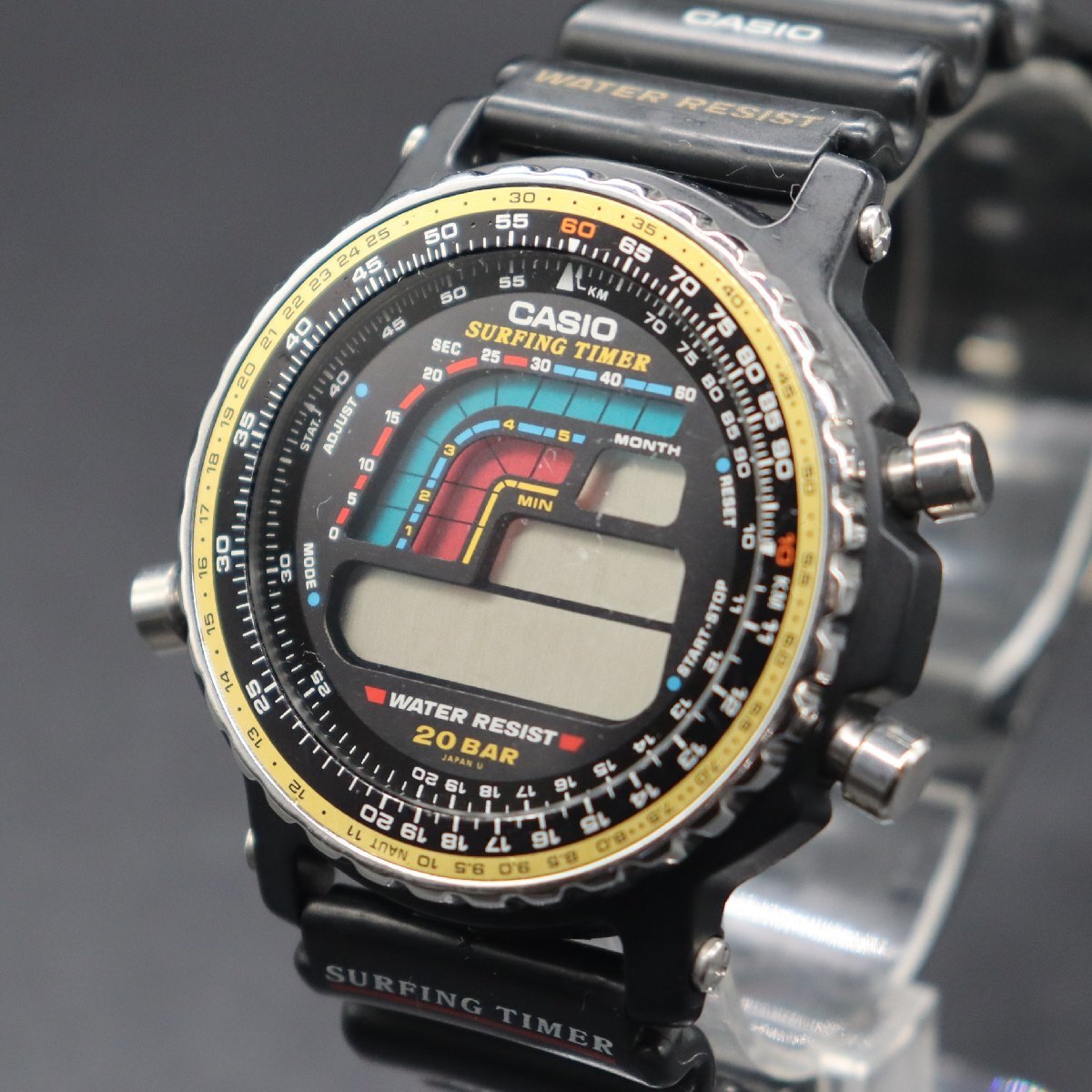 希少　カシオ　CASIO DW-403 デジタル腕時計 CASIO カシオ サーフィンタイマー DW-403 デジタル 時計 - メルカリ