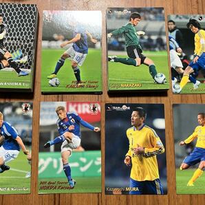 2011 カルビー サッカー日本代表チップス サッカーカード 全63種 コンプリート コンプ 三浦知良 本田圭佑 小野伸二 中村俊輔 TEAM AS ONE