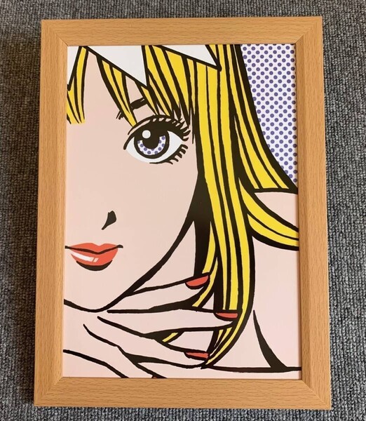 ■江口寿史『ストップひばりくん 銀杏BOYZ 2005』B5サイズ 額入り 貴重イラスト 印刷物 ポスター風デザイン 額装品 アートフレーム